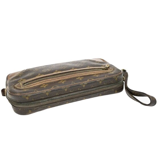 LOUIS VUITTON Marly Dragonne GM Clutch Hand Bag Monogram Brown M51825 02FC030 - Picture 5 of 15